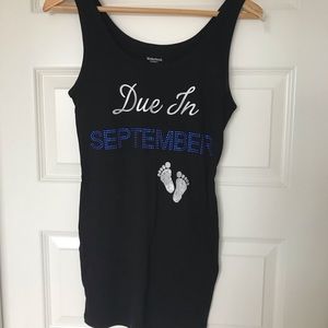 NEW Due In September Maternity Tank Top